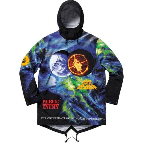 Supreme Supreme UNDERCOVER Public Enemy Taped Seam Parka releasing on Week 4 for spring summer 2018