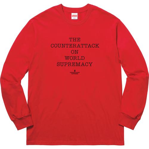Details on Supreme UNDERCOVER Public Enemy Counterattack L S Tee None from spring summer
                                                    2018 (Price is $62)
