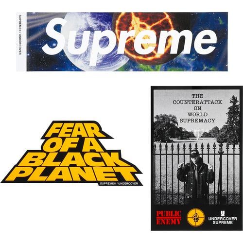 Supreme Undercover Public Enemy Box Logo Sticker | Supreme Stickers