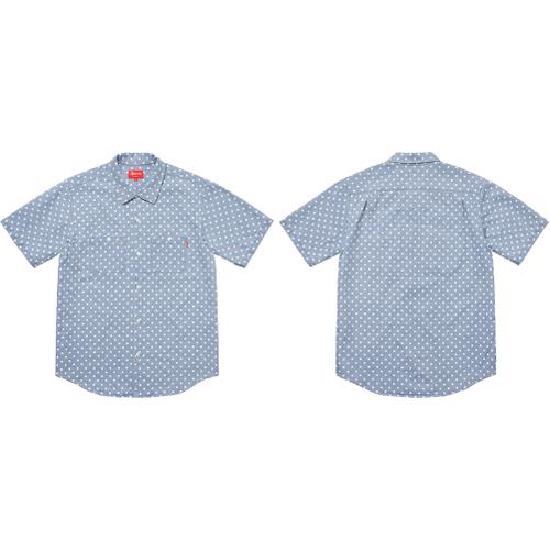 Details on Polka Dot Denim Shirt None from spring summer
                                                    2018 (Price is $128)