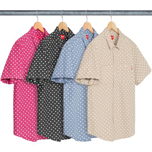 Details on Polka Dot Denim Shirt from spring summer
                                            2018 (Price is $128)