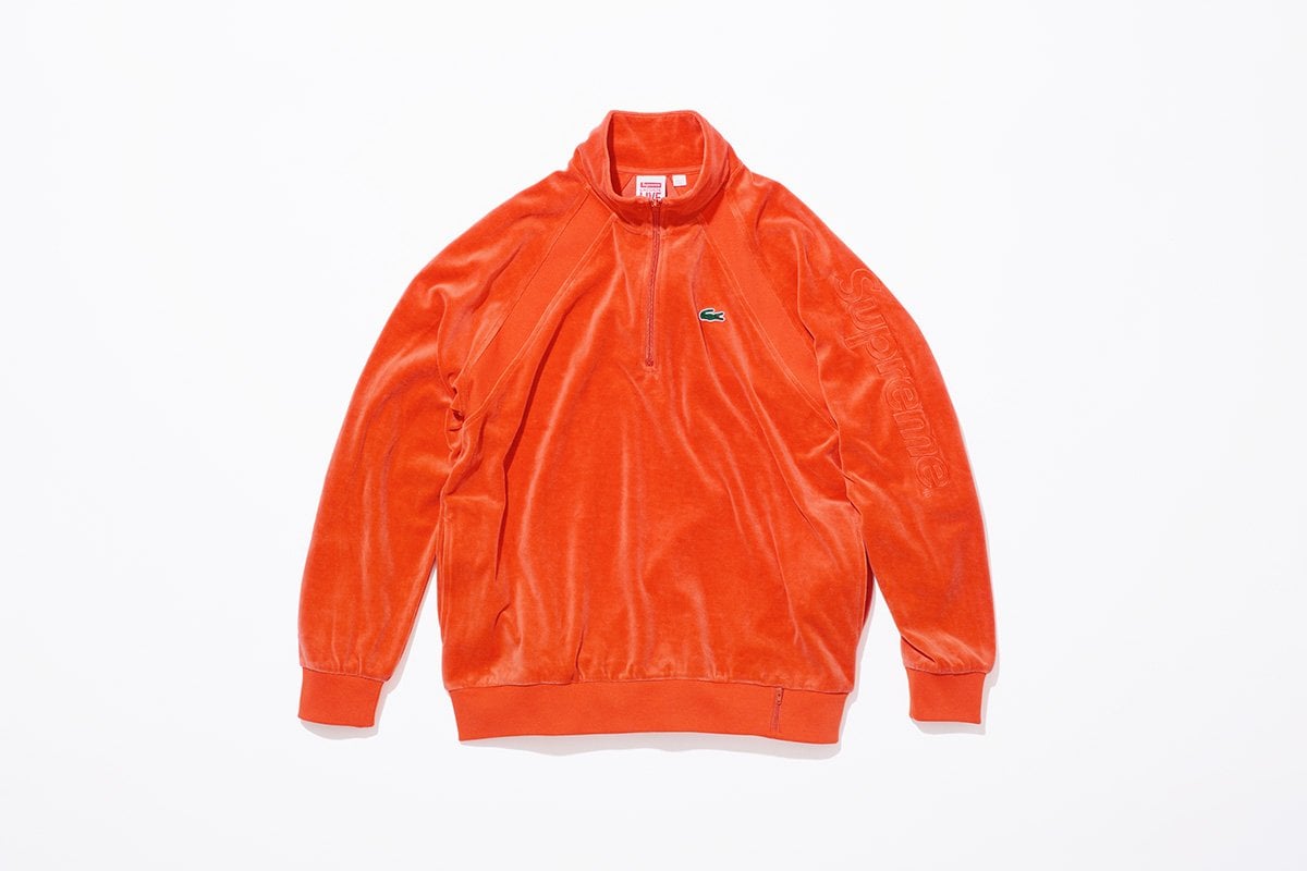 LACOSTE Velour Half-Zip Track Top - spring summer 2018 - Supreme