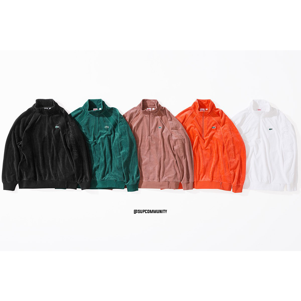 supreme velour track jacket