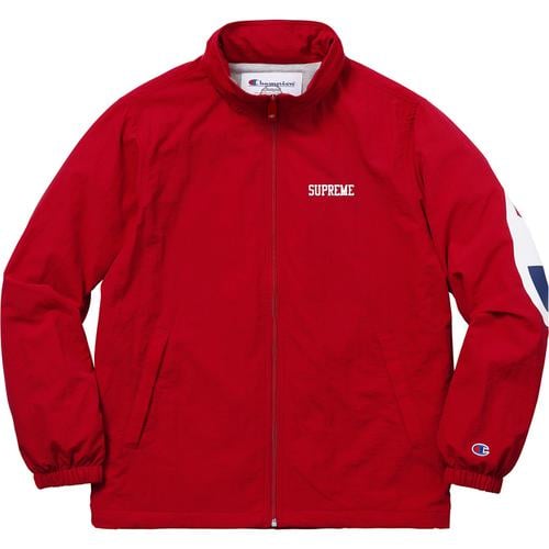 Details on Supreme Champion Track Jacket None from spring summer
                                                    2018 (Price is $188)