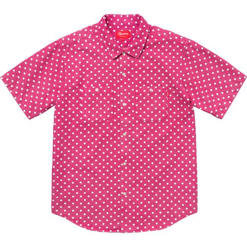 Details on Polka Dot Denim Shirt None from spring summer
                                                    2018 (Price is $128)