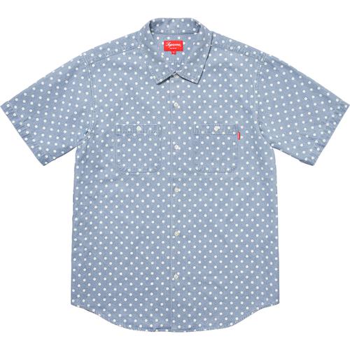 Details on Polka Dot Denim Shirt None from spring summer
                                                    2018 (Price is $128)