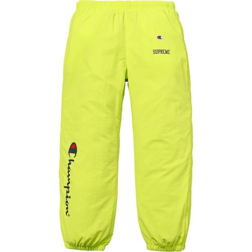 Details on Supreme Champion Track Pant None from spring summer 2018 (Price is $148)