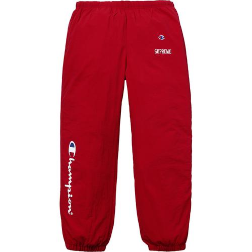 Details on Supreme Champion Track Pant None from spring summer
                                                    2018 (Price is $148)