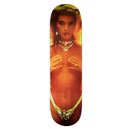 Details on Nan Goldin Supreme Kim in Rhinestones Skateboard from spring summer 2018 (Price is $88)