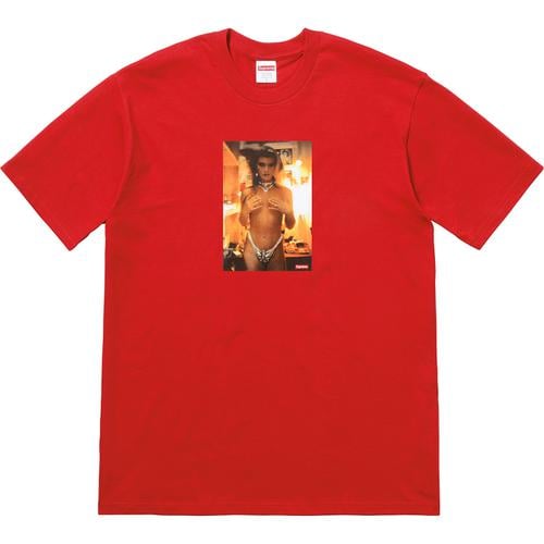 Details on Nan Goldin Supreme Kim in Rhinestone Tee None from spring summer 2018 (Price is $48)