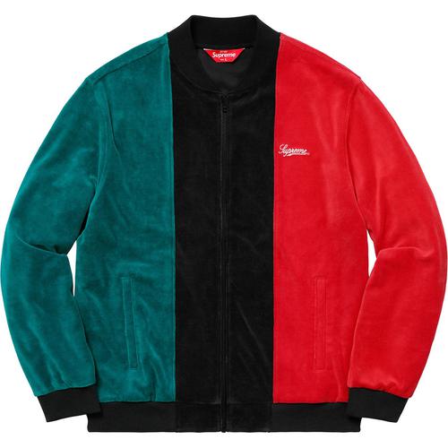 Velour Zip Up Jacket - spring summer 2018 - Supreme