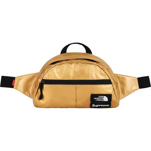 Details on Supreme The North Face Metallic Roo II Lumbar Pack None from spring summer 2018 (Price is $78)