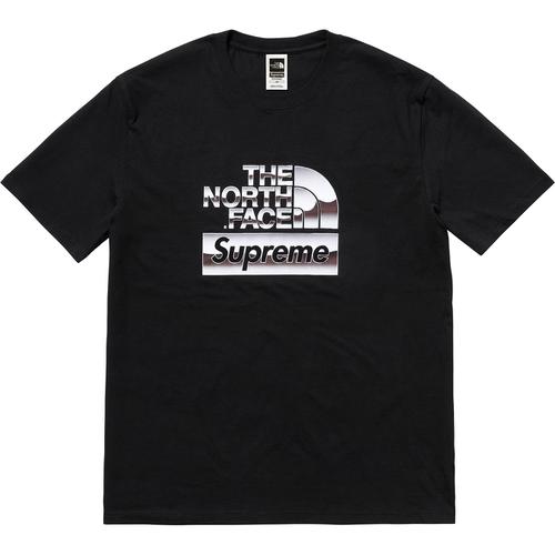 Details on Supreme The North Face Metallic Logo T-Shirt None from spring summer
                                                    2018 (Price is $54)