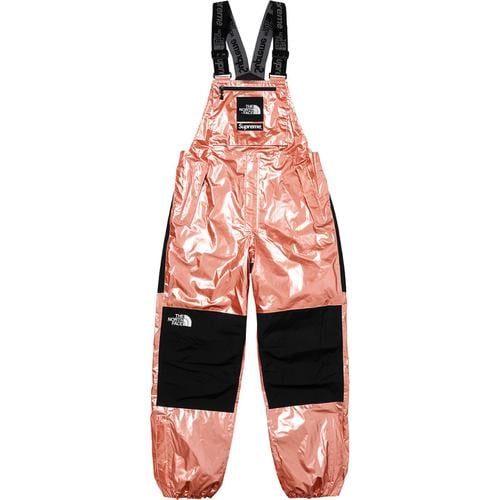 Details on Supreme The North Face Metallic Mountain Bib Pants None from spring summer
                                                    2018 (Price is $388)