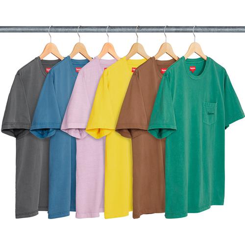 Supreme Overdyed Pocket Tee released during spring summer 18 season