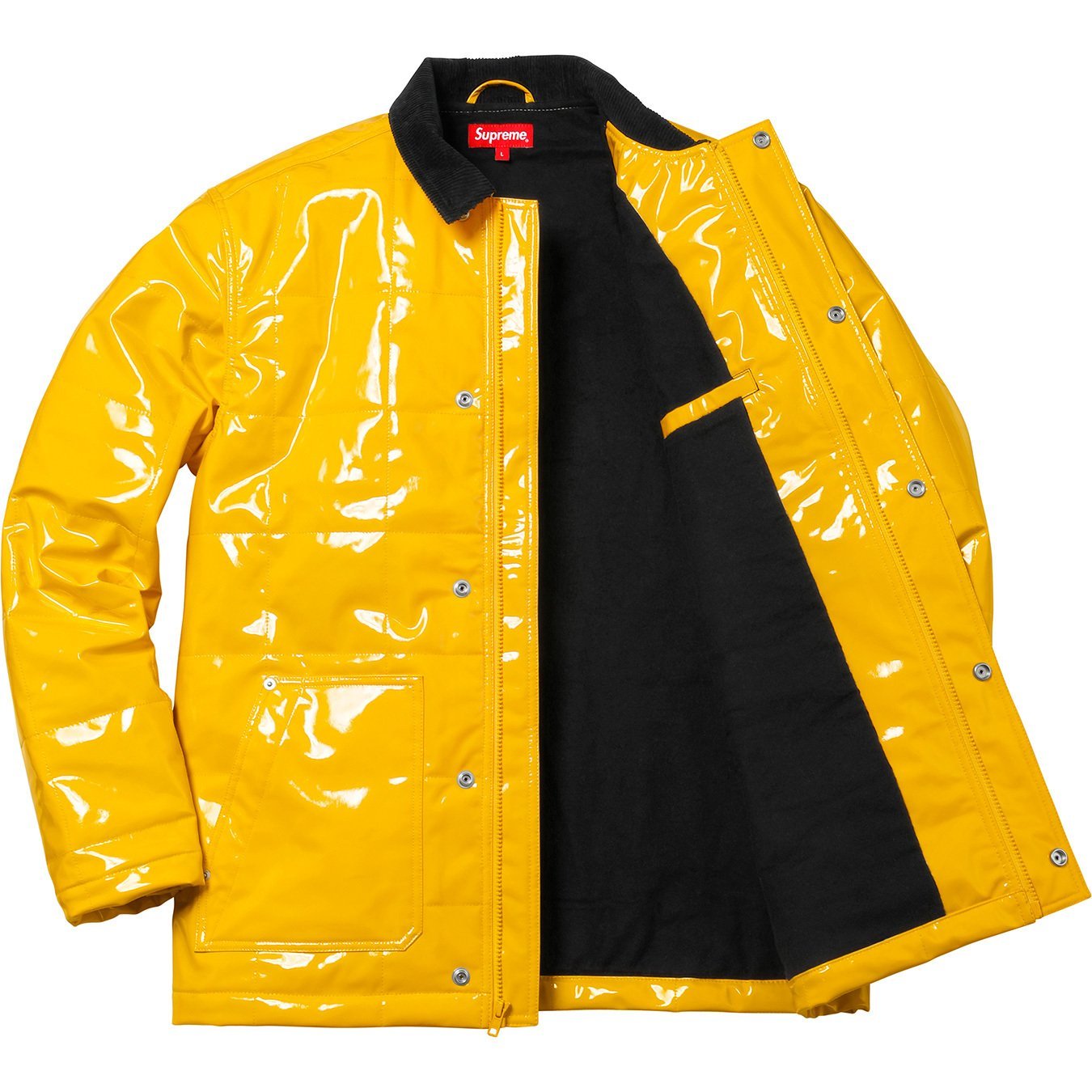 supreme Quilted Patent Vinyl Jacket