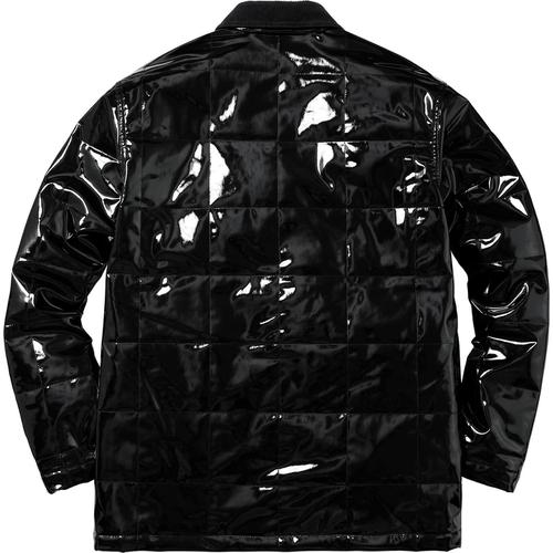 Details on Quilted Patent Vinyl Work Jacket None from spring summer
                                                    2018 (Price is $198)