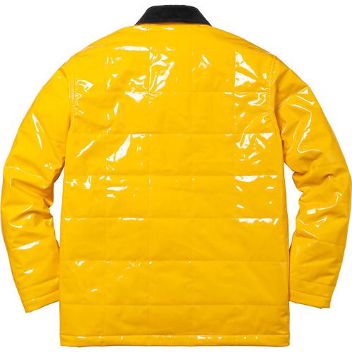 Details on Quilted Patent Vinyl Work Jacket None from spring summer
                                                    2018 (Price is $198)