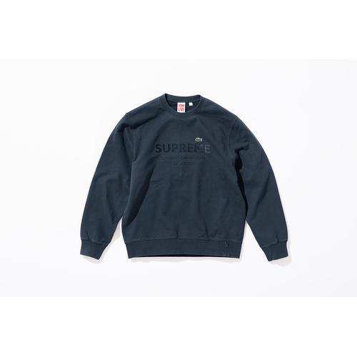 Details on Supreme LACOSTE Crewneck None from spring summer
                                                    2018 (Price is $148)