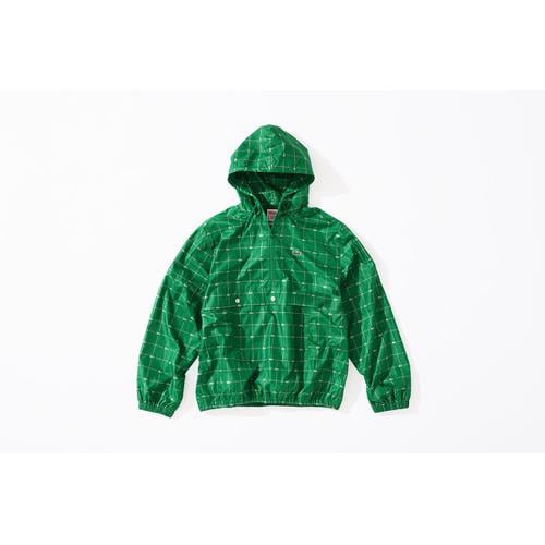 Details on Supreme LACOSTE Reflective Grid Nylon Anorak None from spring summer
                                                    2018 (Price is $208)