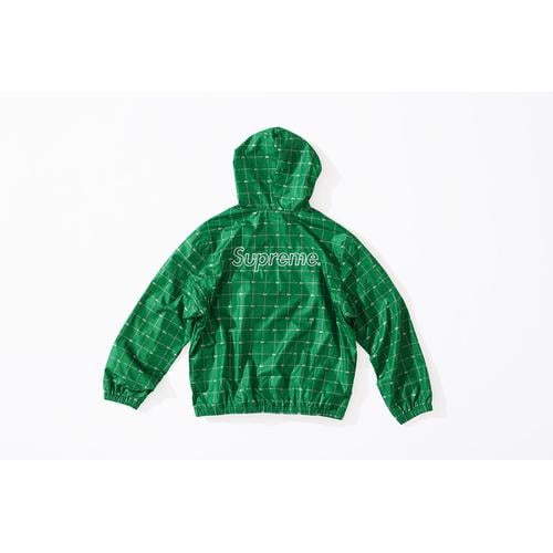 Details on Supreme LACOSTE Reflective Grid Nylon Anorak None from spring summer 2018 (Price is $208)