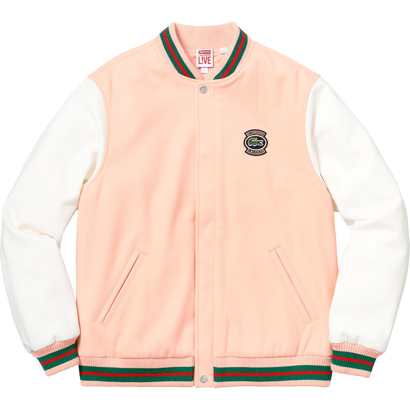 LACOSTE Wool Varsity Jacket - spring summer 2018 - Supreme