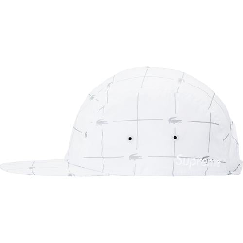 Details on Supreme LACOSTE Reflective Grid Nylon Camp Cap None from spring summer
                                                    2018 (Price is $58)