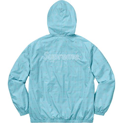 Details on Supreme LACOSTE Reflective Grid Nylon Anorak None from spring summer
                                                    2018 (Price is $208)