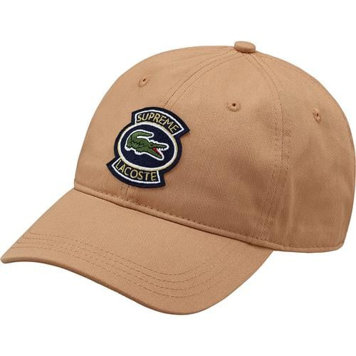 Details on Supreme LACOSTE Twill 6-Panel None from spring summer
                                                    2018 (Price is $58)