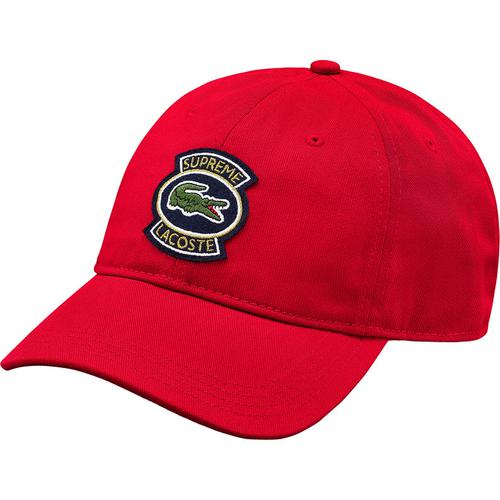 Details on Supreme LACOSTE Twill 6-Panel None from spring summer
                                                    2018 (Price is $58)