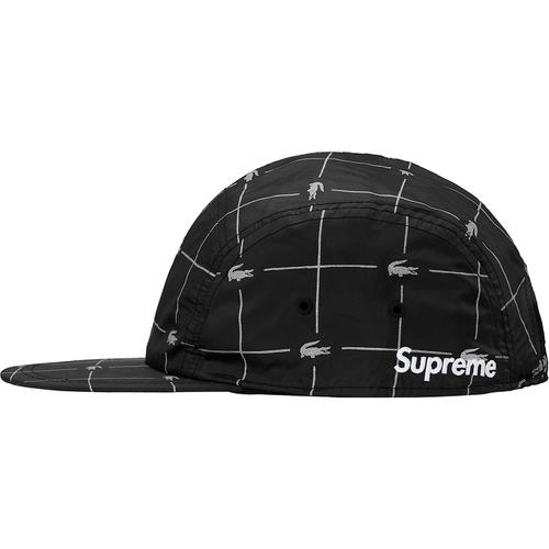 Details on Supreme LACOSTE Reflective Grid Nylon Camp Cap None from spring summer
                                                    2018 (Price is $58)