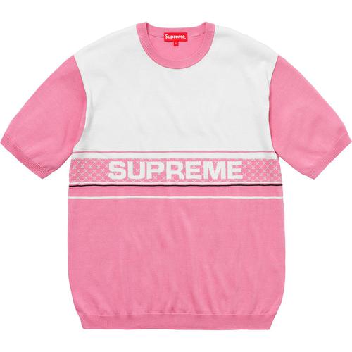Details on Chest Logo S S Knit Top None from spring summer 2018 (Price is $118)