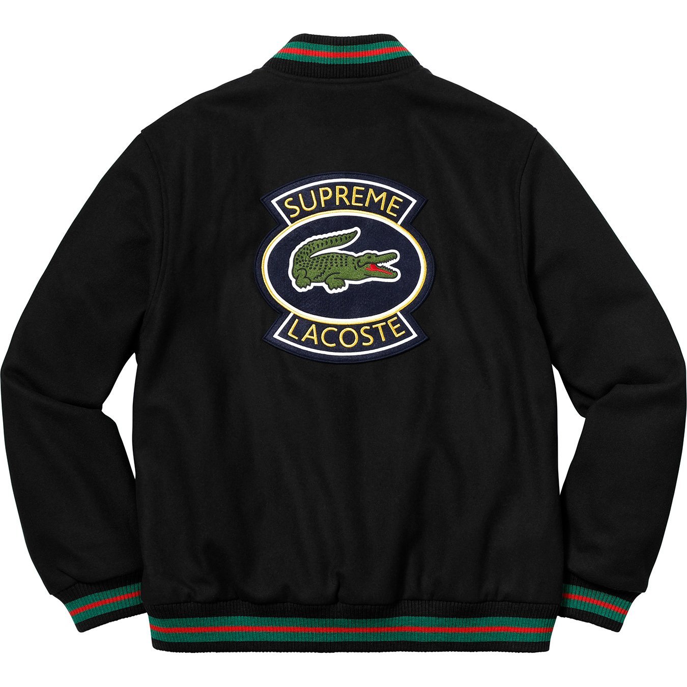 LACOSTE Wool Varsity Jacket - spring summer 2018 - Supreme