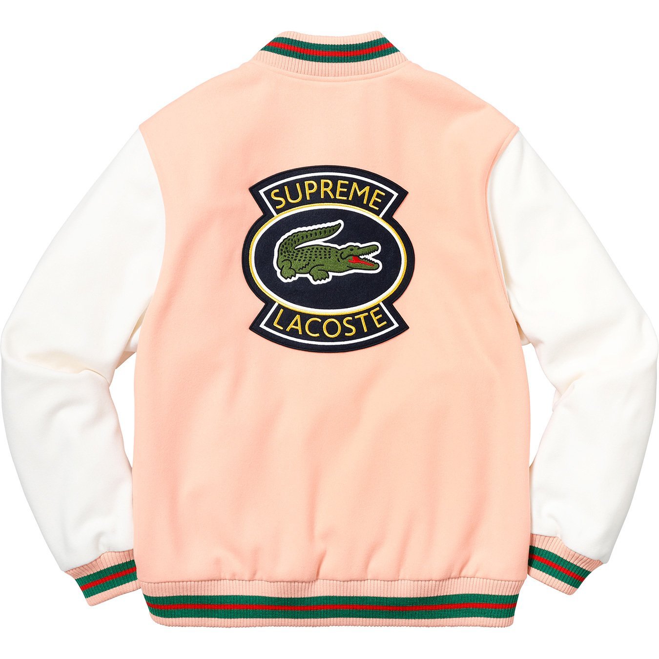 supreme lacoste wool varsity jacket