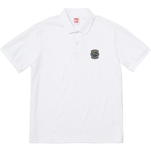 Details on Supreme LACOSTE Velour Polo None from spring summer
                                                    2018 (Price is $138)