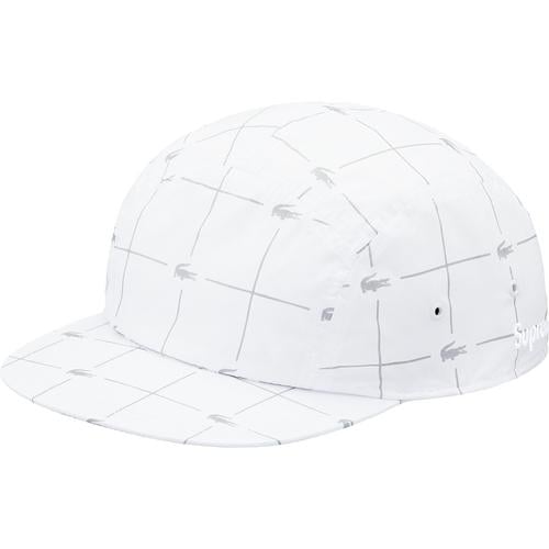 Details on Supreme LACOSTE Reflective Grid Nylon Camp Cap None from spring summer
                                                    2018 (Price is $58)