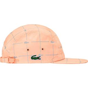 supreme lacoste reflective grid nylon camp cap blue