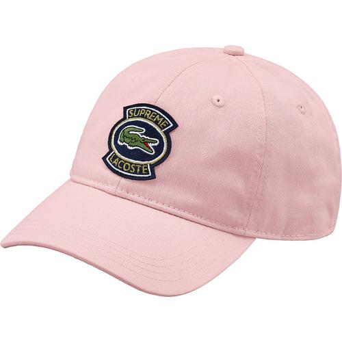 Details on Supreme LACOSTE Twill 6-Panel None from spring summer
                                                    2018 (Price is $58)