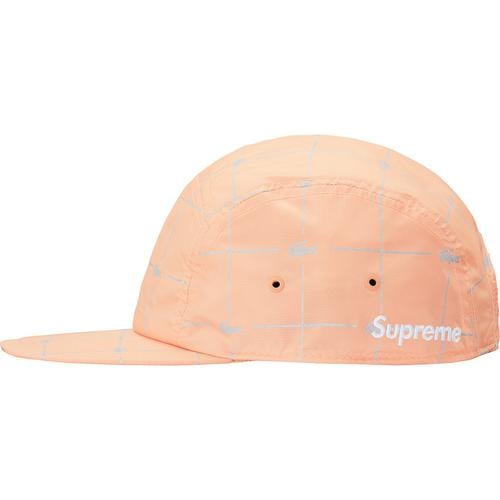 Details on Supreme LACOSTE Reflective Grid Nylon Camp Cap None from spring summer
                                                    2018 (Price is $58)