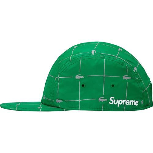 Details on Supreme LACOSTE Reflective Grid Nylon Camp Cap None from spring summer
                                                    2018 (Price is $58)