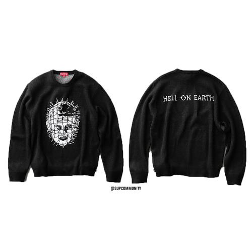 Details on Supreme Hellraiser Sweater None from spring summer
                                                    2018 (Price is $178)