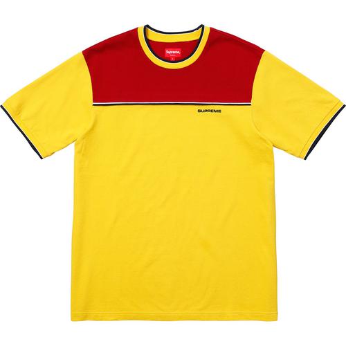 Supreme Contrast Yoke Pique Top (SS18) - $88