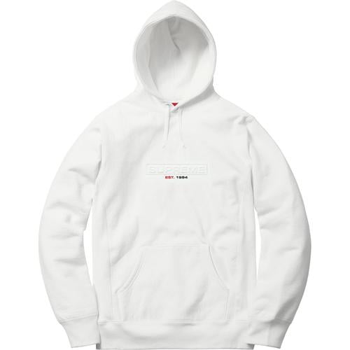 Supreme Embossed Logo Hooded Sweatshirt (SS18) - $158