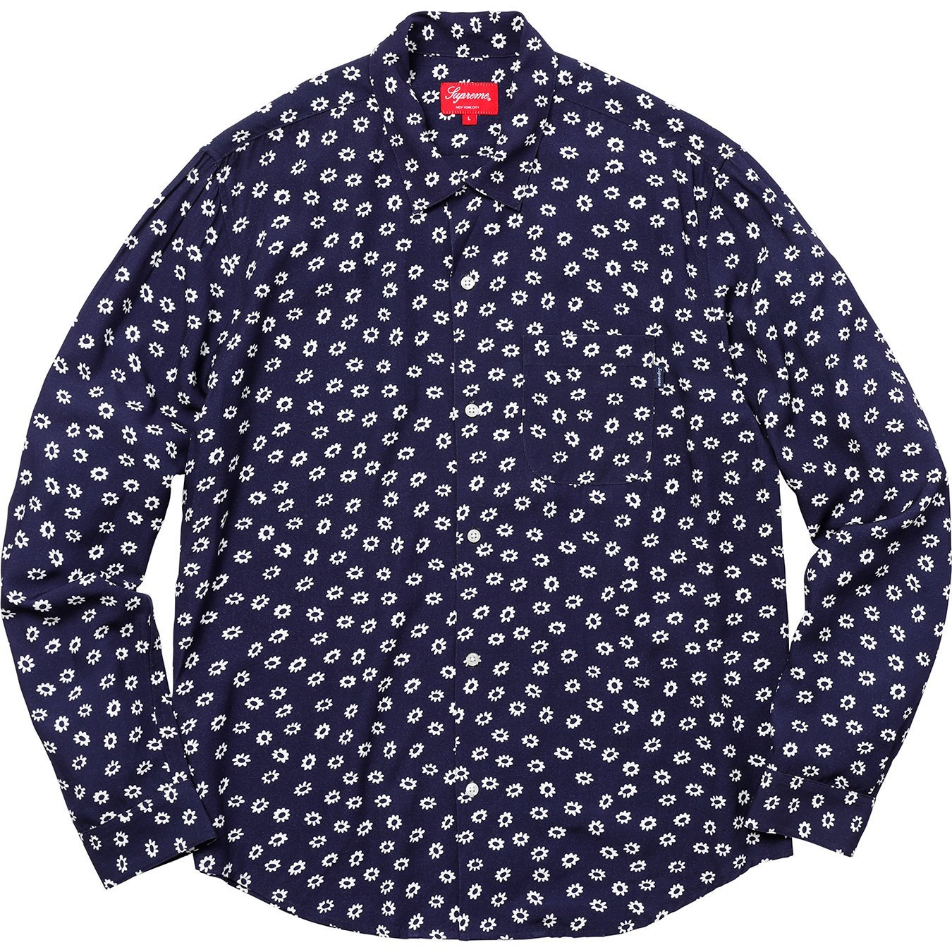 Flowers L S Rayon Shirt - spring summer 2018 - Supreme