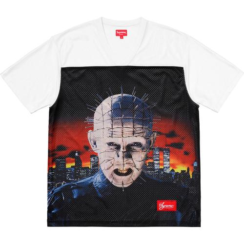 Details on Supreme Hellraiser Football Jersey None from spring summer 2018 (Price is $128)