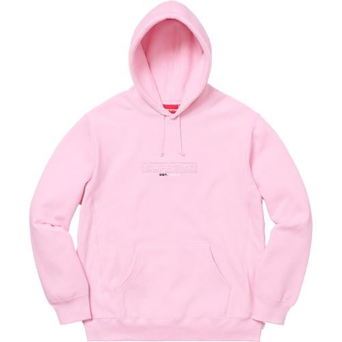 Supreme Embossed Logo Hooded Sweatshirt (SS18) - $158