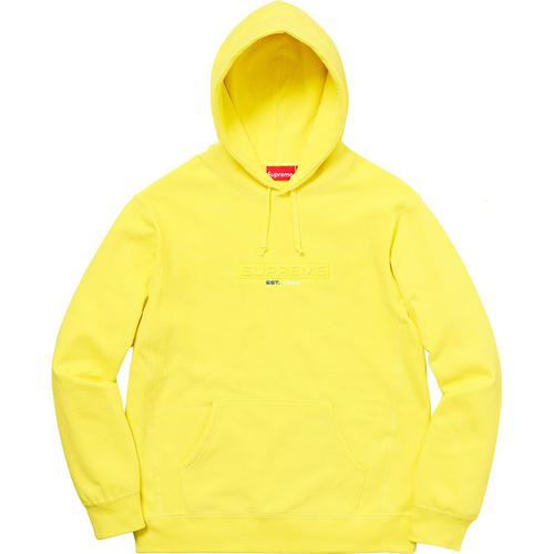 Details on Embossed Logo Hooded Sweatshirt None from spring summer
                                                    2018 (Price is $158)