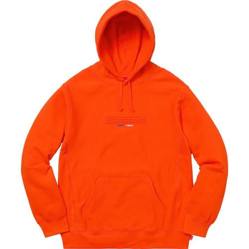 Supreme Embossed Logo Hooded Sweatshirt (SS18) - $158