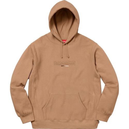 Details on Embossed Logo Hooded Sweatshirt None from spring summer
                                                    2018 (Price is $158)