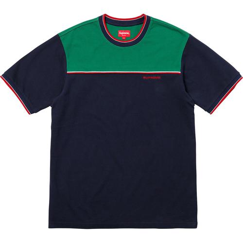 Supreme Contrast Yoke Pique Top (SS18) - $88